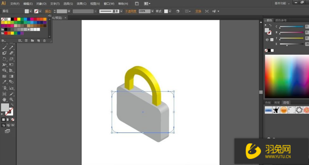 ai軟件3d圖形制作技巧ai軟件怎麼繪製立體鎖