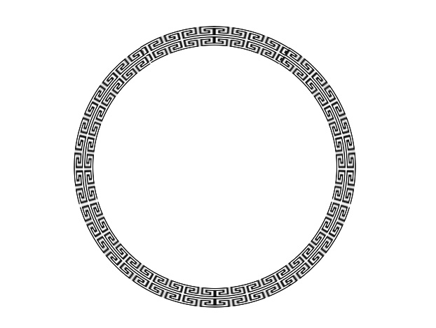 PS怎么绘制圆环花纹图案？如何使用钢笔工具及极坐标工具制作环形花纹图案？