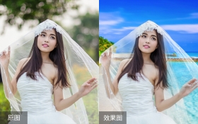 PS 《透明婚纱》抠图