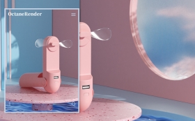 风扇-OctaneRender渲染C4D实战