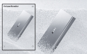 雪地里的移动电源-OctaneRender渲染C4D实战